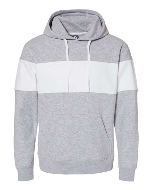 J. America Men's Varsity Fleece Colorblocked Hooded Sweatshirt
