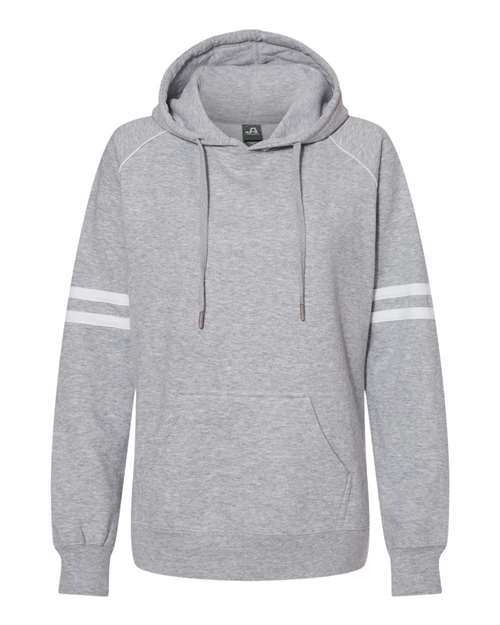 J. America Women's Varsity Fleece Piped Hooded Sweatshirt