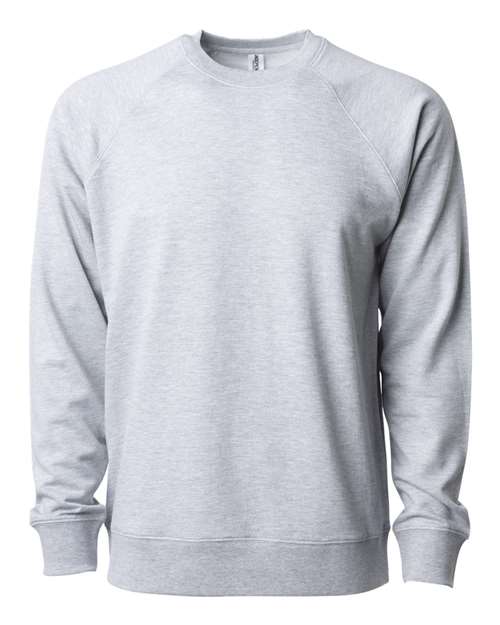 Independent Trading Co. Unisex Icon Lightweight Loopback Terry Crewneck Sweatshirt in Athletic Heather