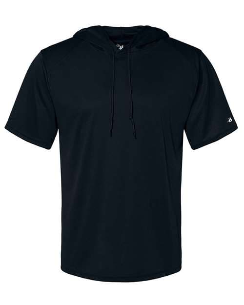 Badger Men's B-Core Hooded T-Shirt in Black