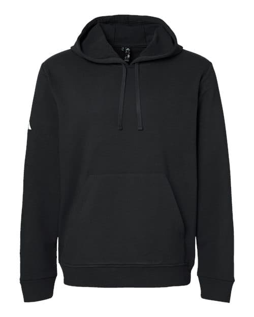 Adidas Unisex Fleece Hooded Sweatshirt in Black