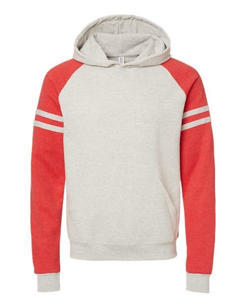 JERZEES Unisex Nublend® Varsity Colorblocked Raglan Hooded Sweatshirt