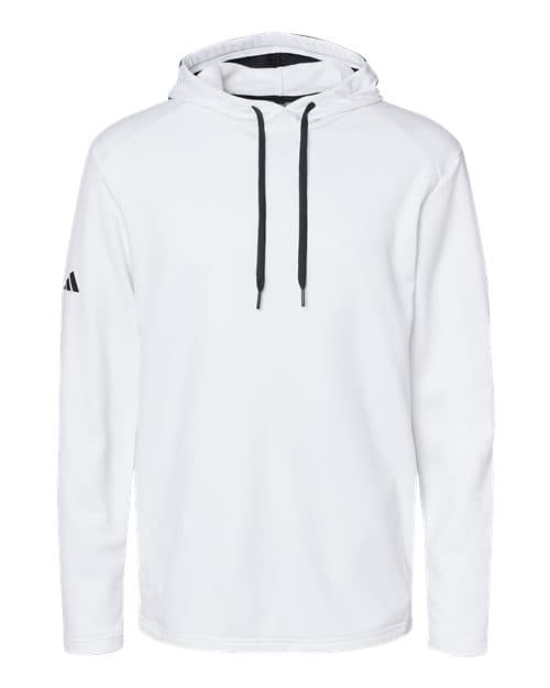 Adidas Men's Textured Mixed Media Midweight Hooded Sweatshirt
