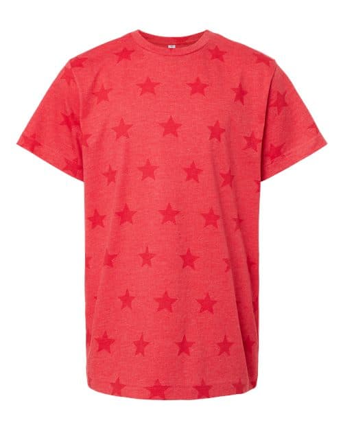 Code Five Youth Star Print Tee