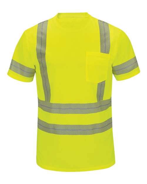 Red Kap Men's Tall High Visibility Short Sleeve T-Shirt