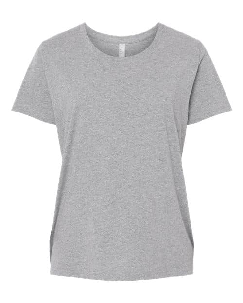 LAT Women's Curvy Collection Fine Jersey Tee