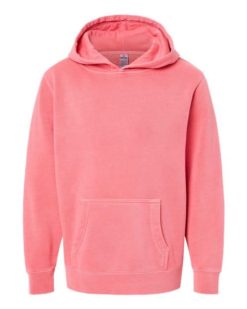Independent Trading Co. Youth Midweight Pigment-Dyed Hooded Sweatshirt