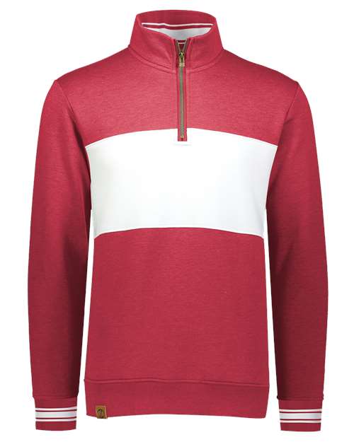 Holloway Men's All-American Fleece Colorblocked Quarter-Zip Sweatshirt