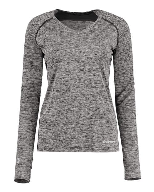 Holloway Women's Electrify CoolCore® Long Sleeve V-Neck T-Shirt