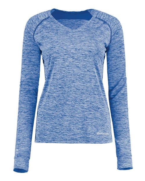 Holloway Women's Electrify CoolCore® Long Sleeve V-Neck T-Shirt
