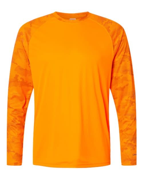 Paragon Unisex Cayman Performance Camo Colorblocked Long Sleeve T-Shirt