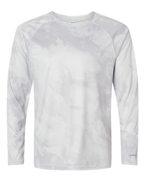 Paragon Unisex Cabo Camo Performance Long Sleeve T-Shirt in Aluminum