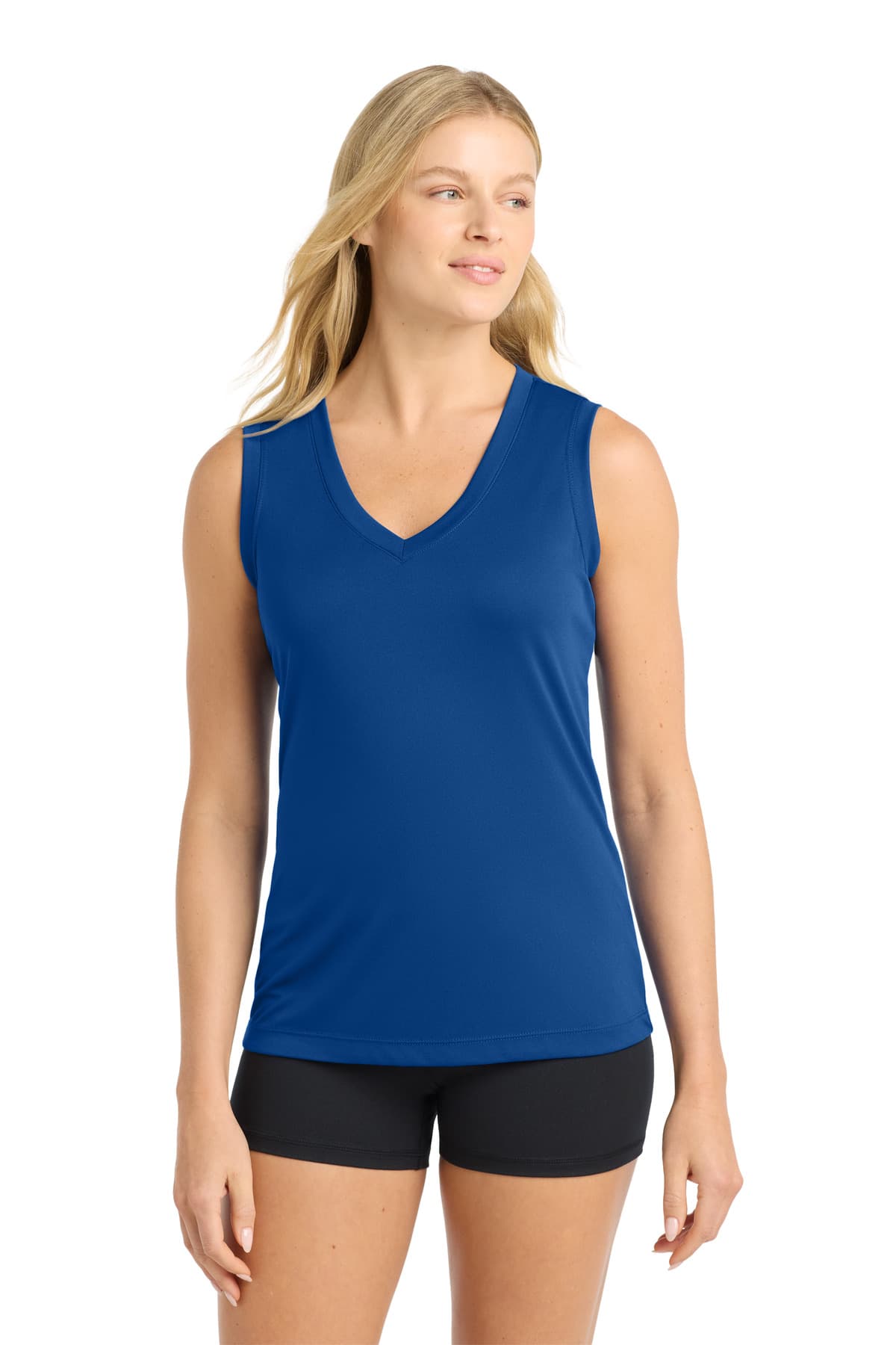 Sport-Tek Sport-Tek Women's Sleeveless PosiCharge Competitor V-Neck Tee. LST352