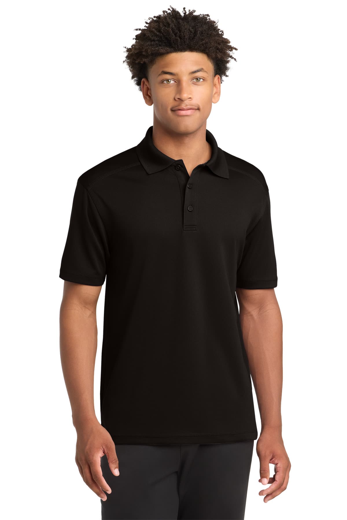 Sport-Tek Sport-Tek PosiCharge Micro-Mesh Polo. ST680 in Black