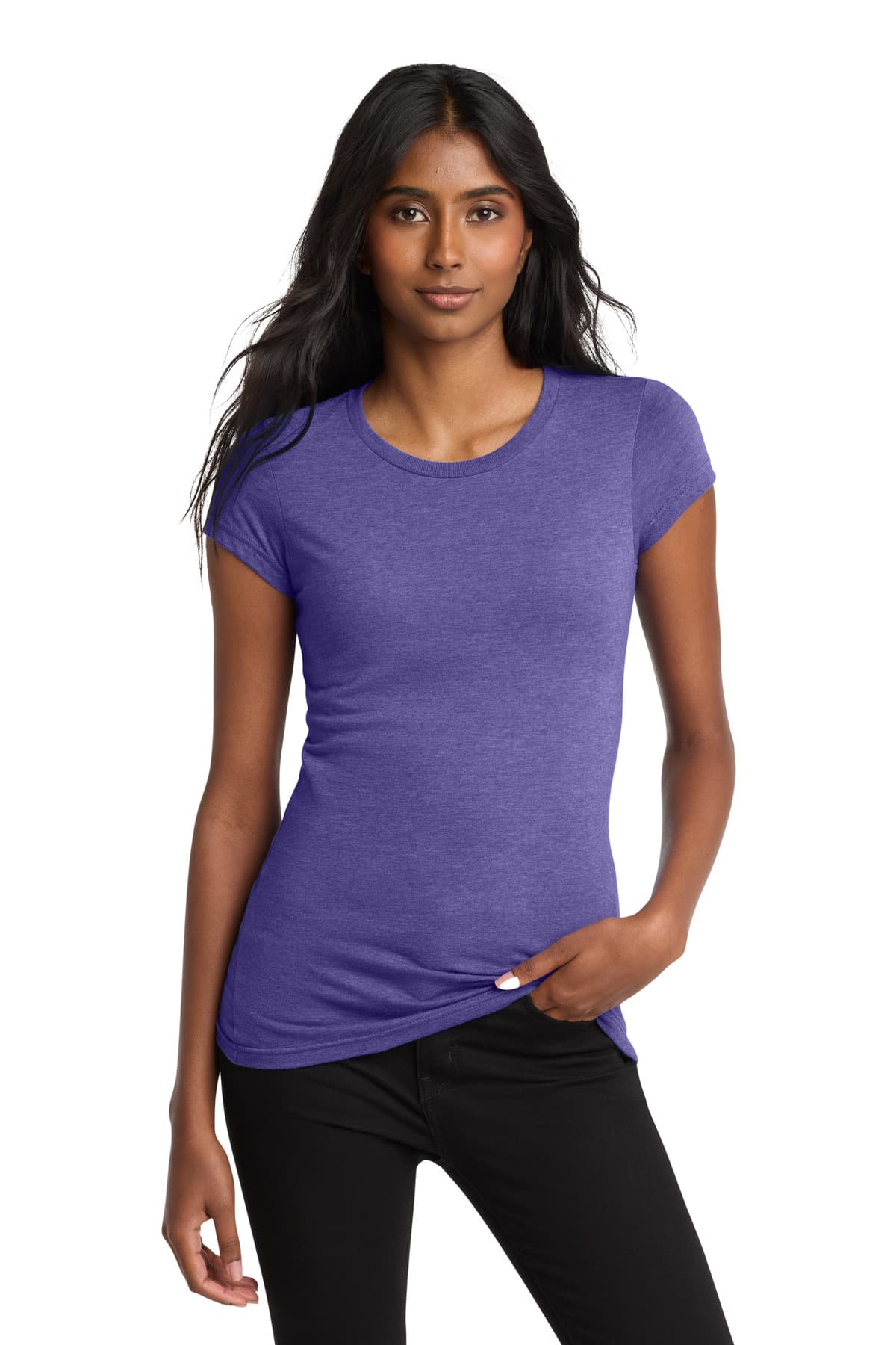 District District Women's Fitted Very Important Tee. DT6001