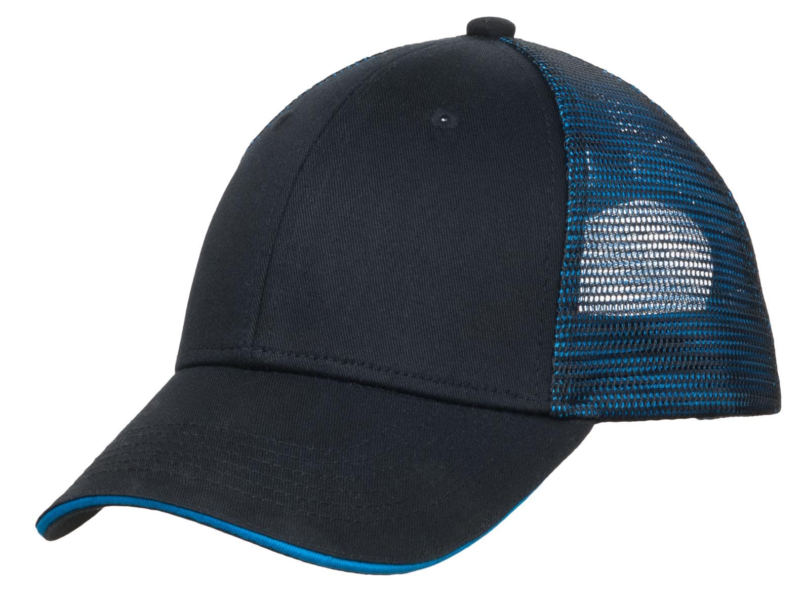 Port Authority Port Authority Double Mesh Snapback Sandwich Bill Cap. C818