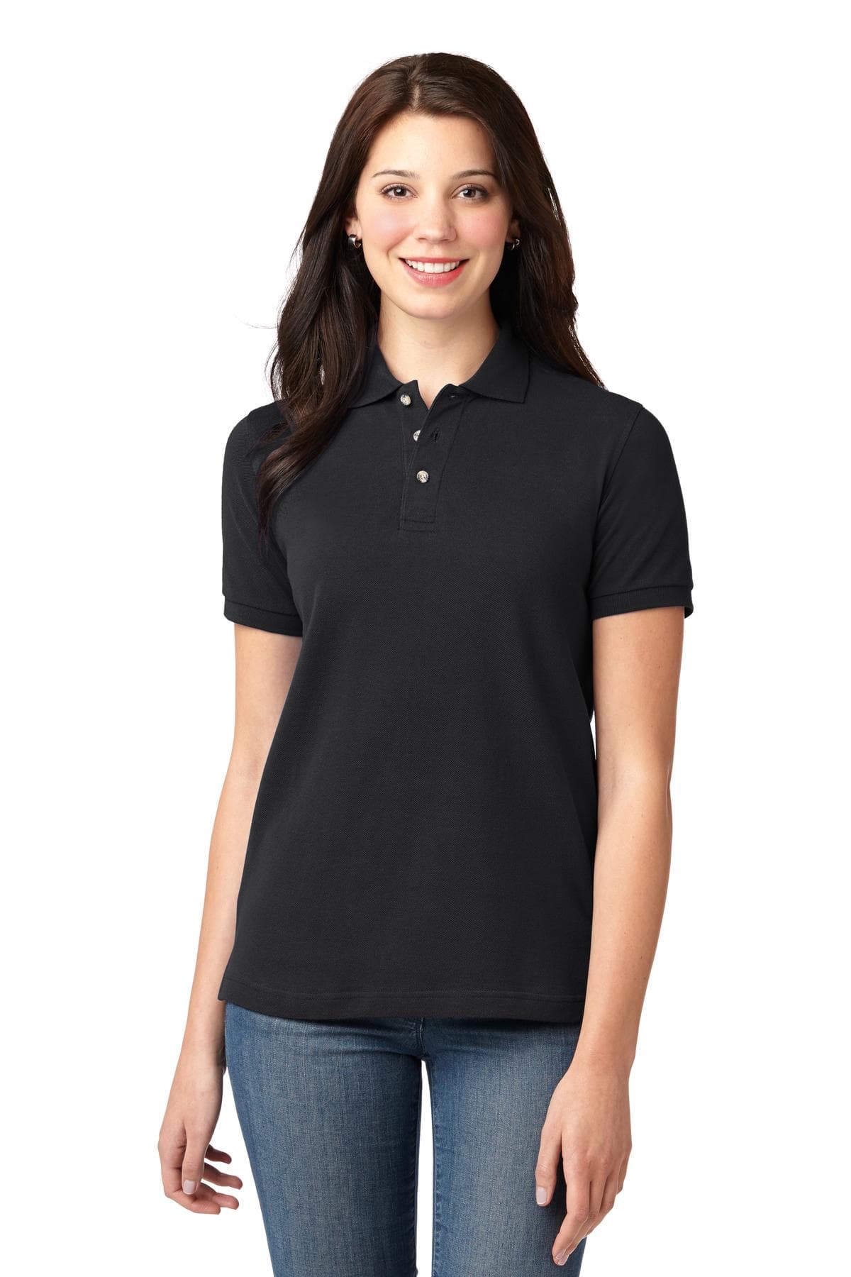 Port Authority Port Authority Women's Heavyweight Cotton Pique Polo. L420