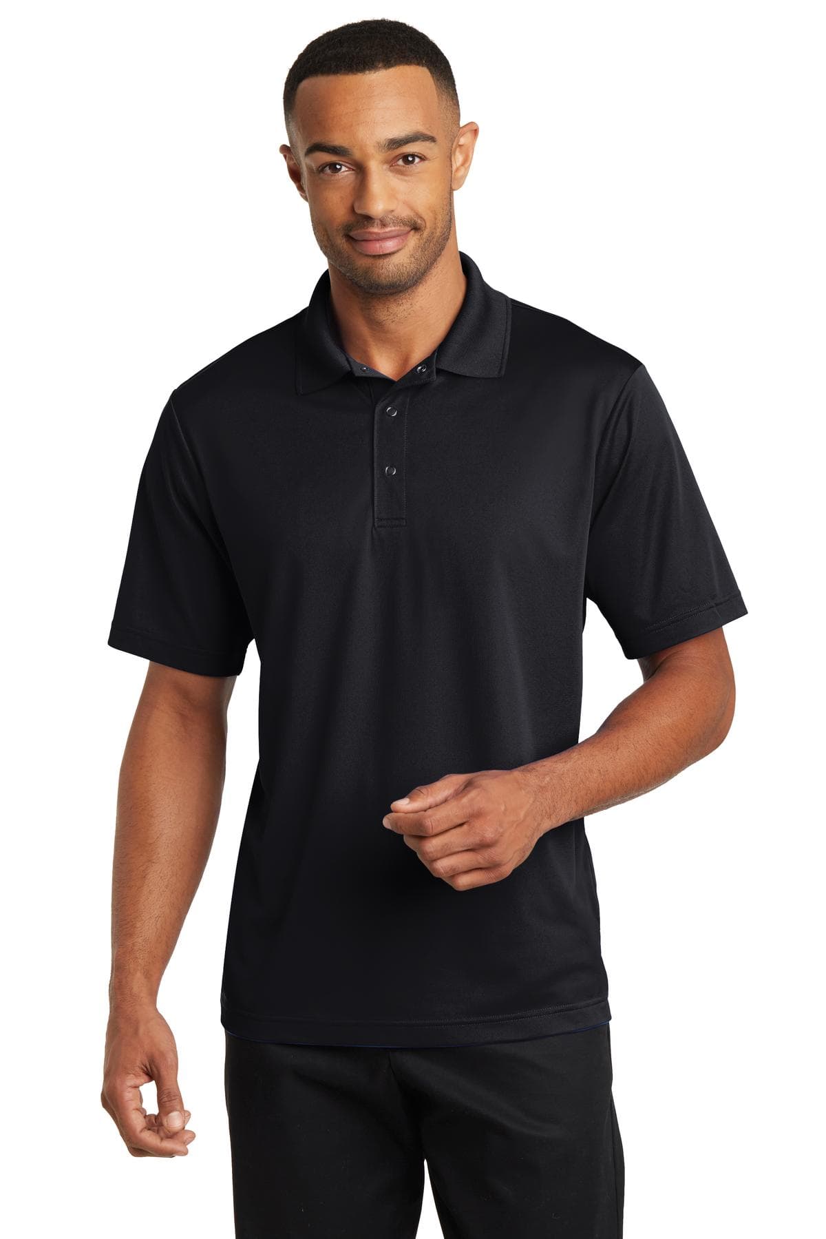 CornerStone CornerStone Micropique Gripper Polo. CS421 in Black