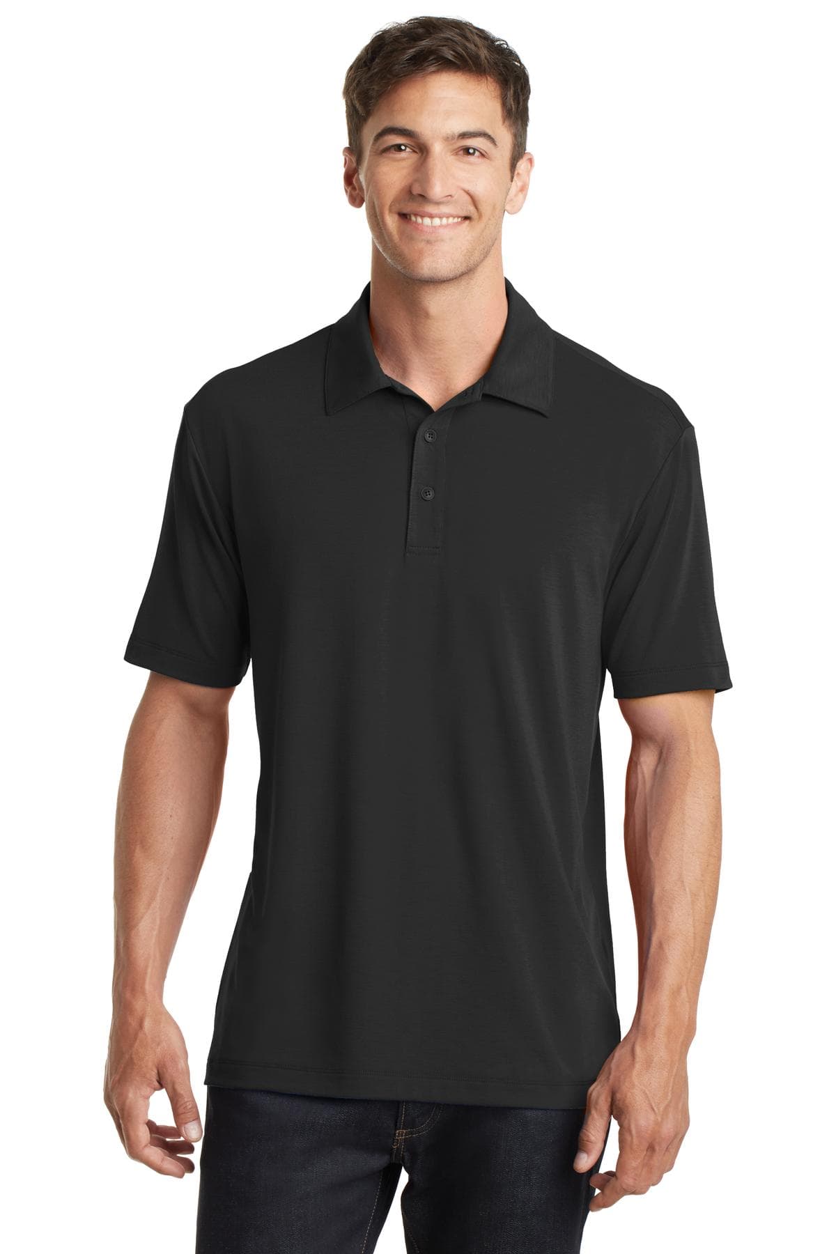 Port Authority Port Authority Cotton Touch Performance Polo. K568 in Black