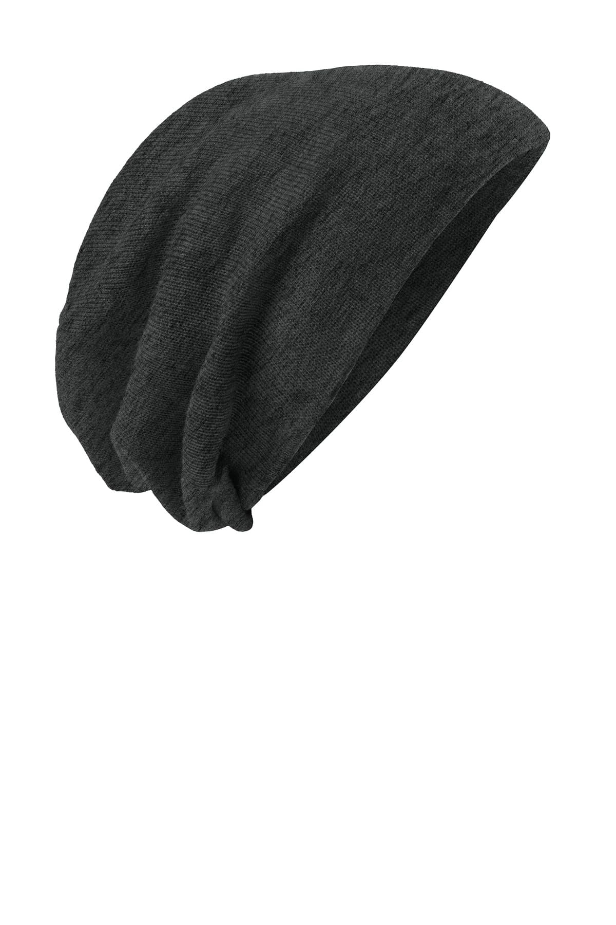 District District Slouch Beanie DT618 in Charcoal Heather