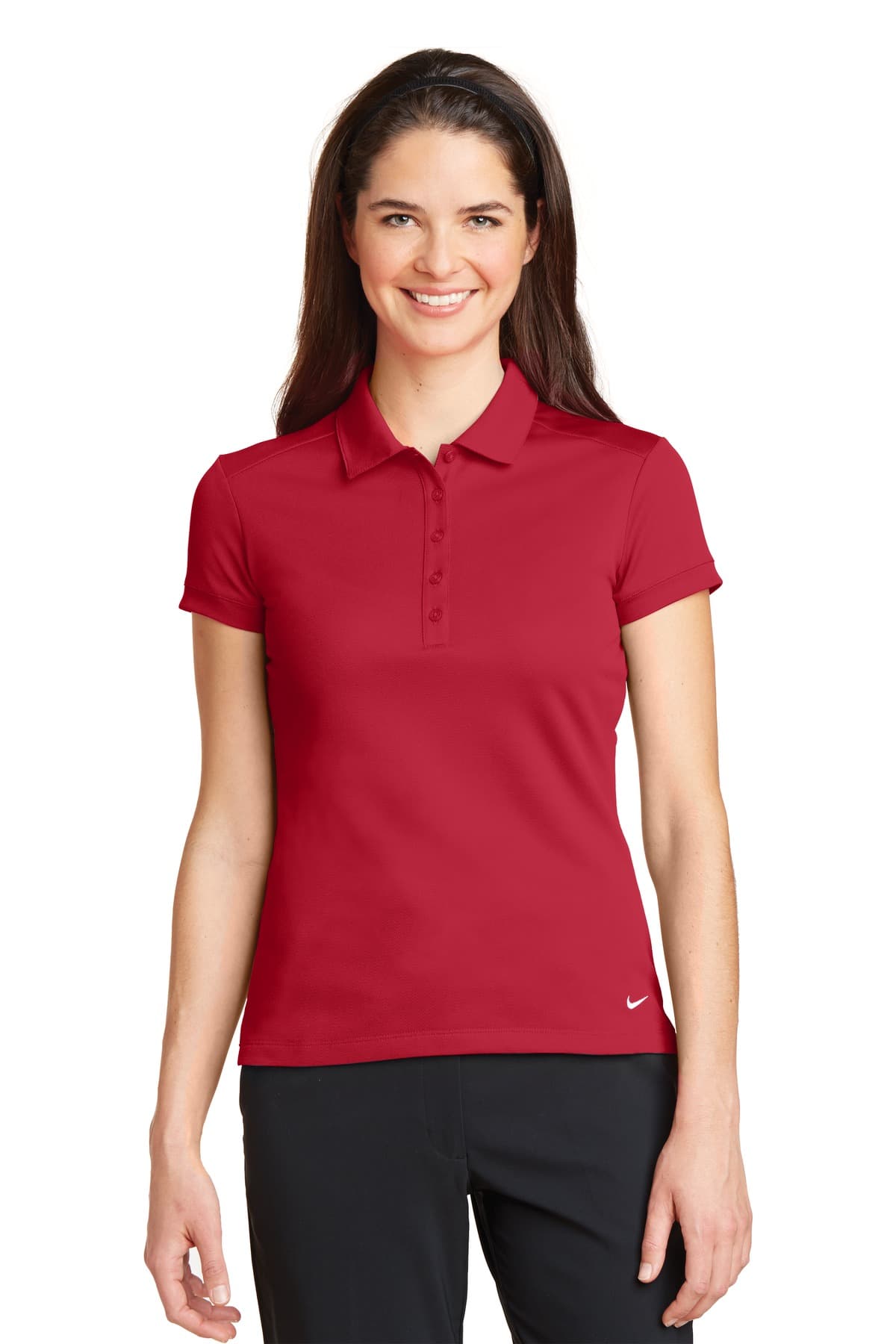 Nike Nike Women's Dri-FIT Solid Icon Pique Modern Fit Polo. 746100
