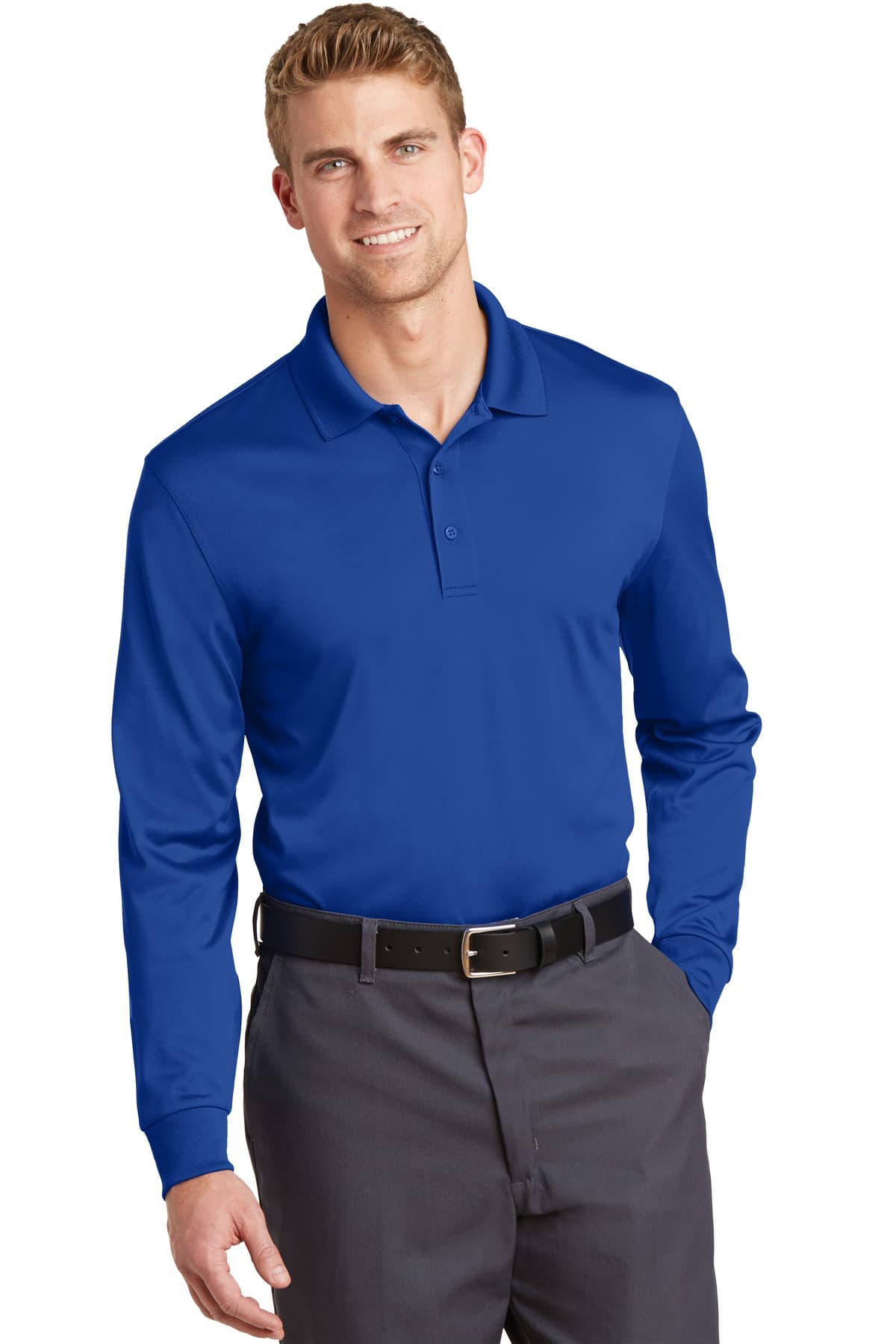 CornerStone CornerStone Select Snag-Proof Long Sleeve Polo. CS412LS