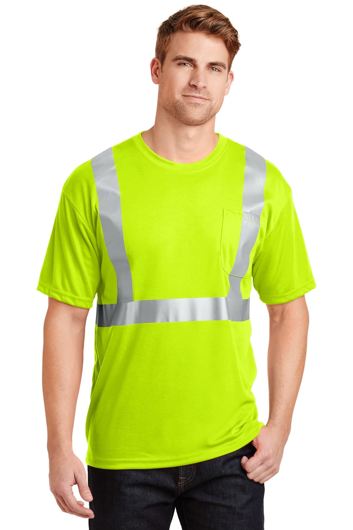 CornerStone CornerStone - ANSI 107 Class 2 Safety T-Shirt. CS401