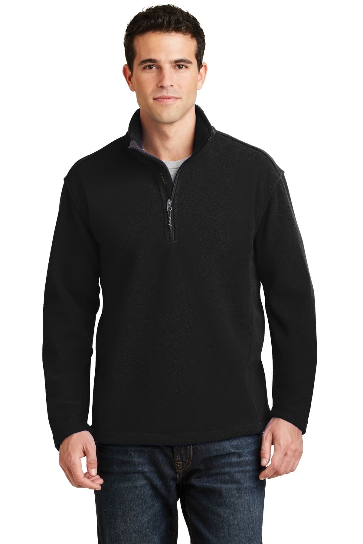 Port Authority Port Authority Value Fleece 1/4-Zip Pullover. F218 in Black