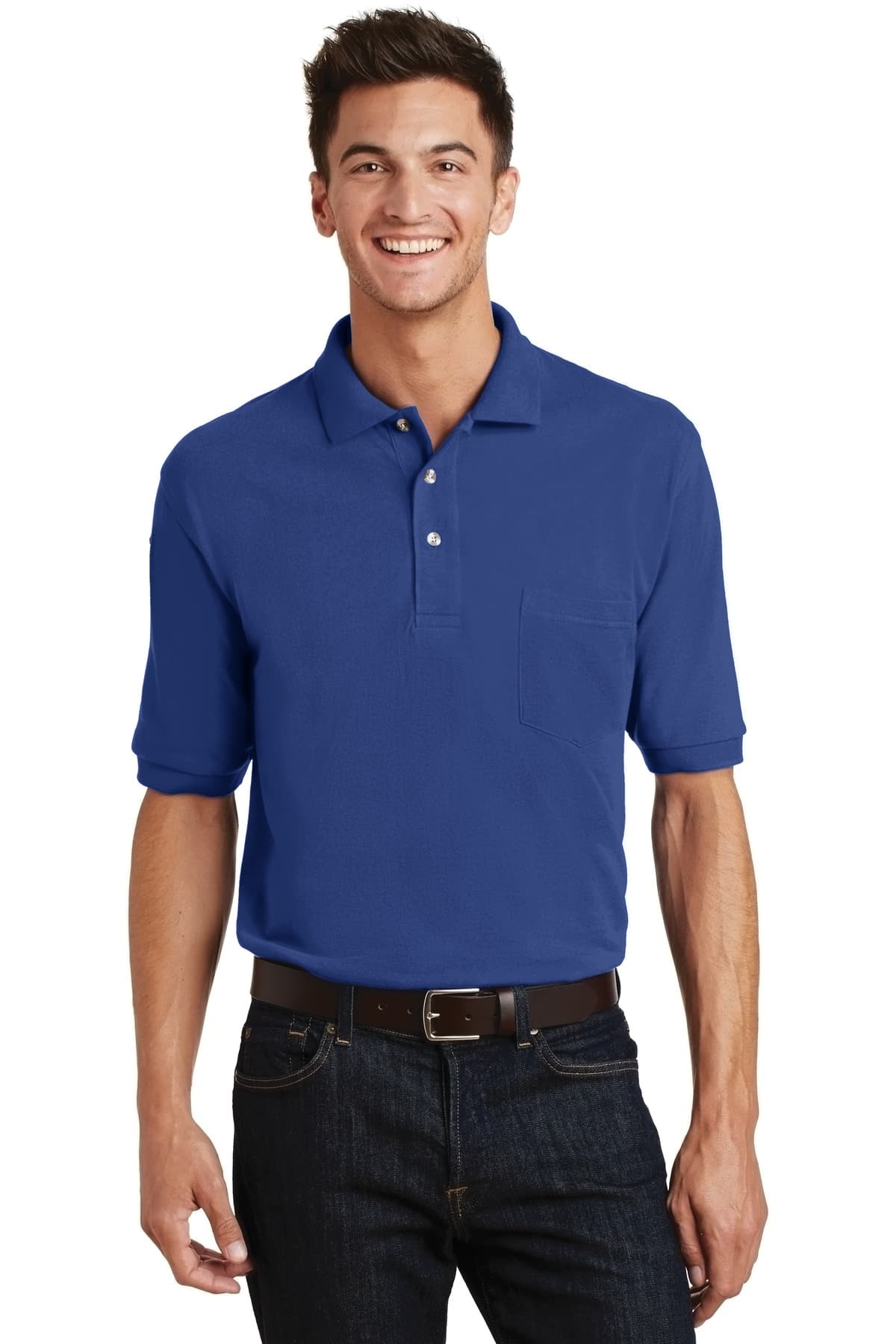 Port Authority Port Authority Heavyweight Cotton Pique Polo with Pocket. K420P