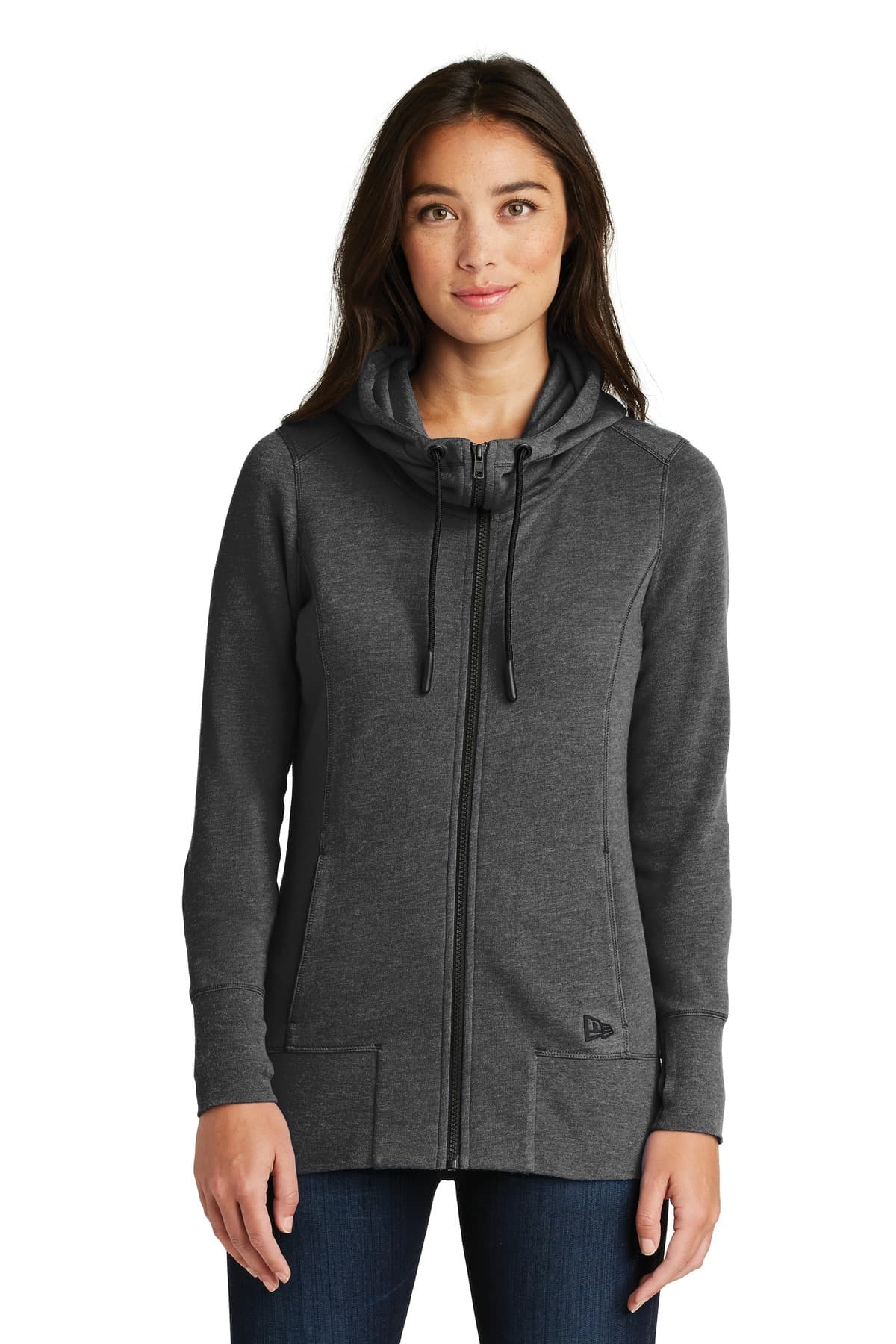 New Era New Era Women's Tri-Blend Fleece Full-Zip Hoodie. LNEA511