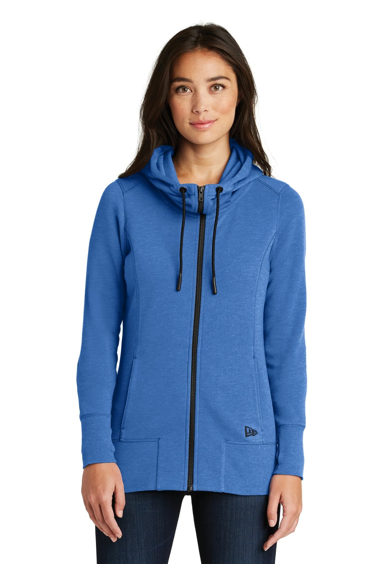 New Era New Era Women's Tri-Blend Fleece Full-Zip Hoodie. LNEA511