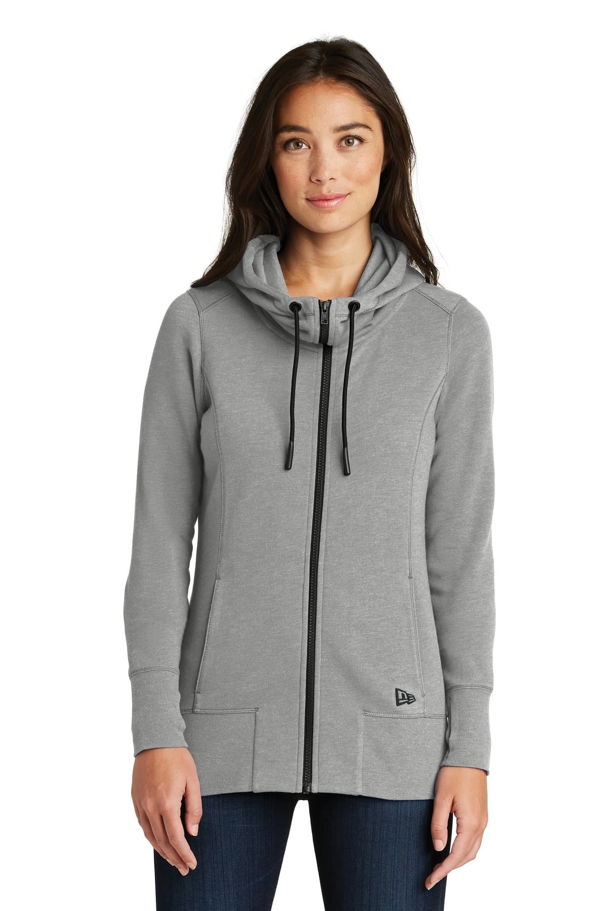 New Era New Era Women's Tri-Blend Fleece Full-Zip Hoodie. LNEA511
