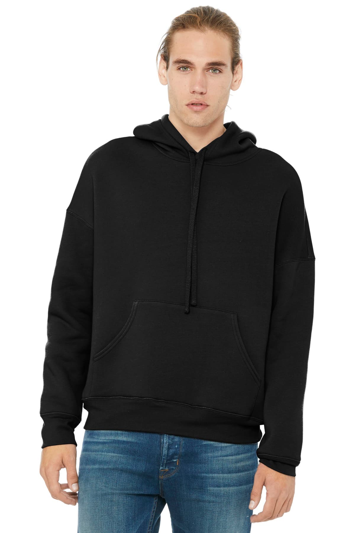 Bella + Canvas BELLA+CANVAS Unisex Sponge Fleece Pullover DTM Hoodie. BC3729 in Black