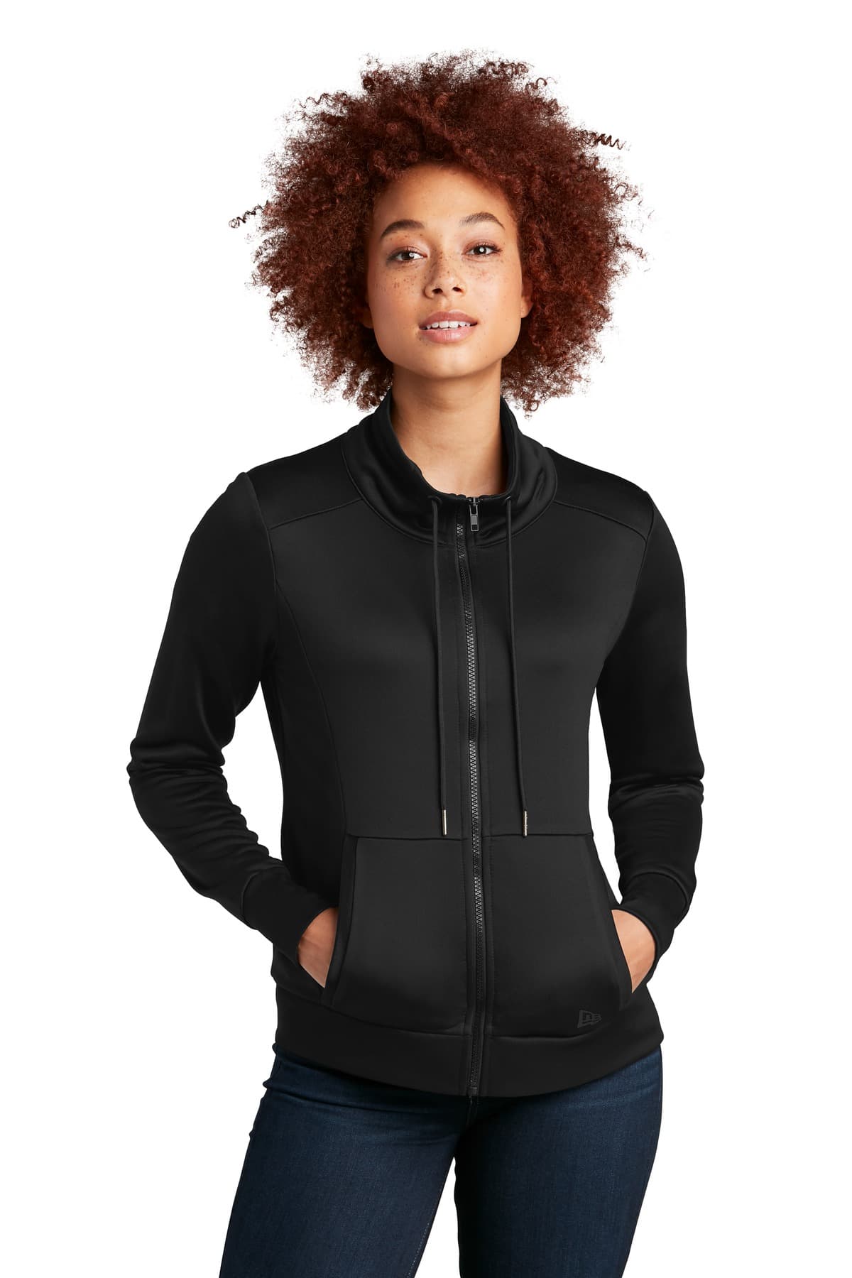 New Era New Era Women's Performance Terry Full-Zip Cowl LNEA530