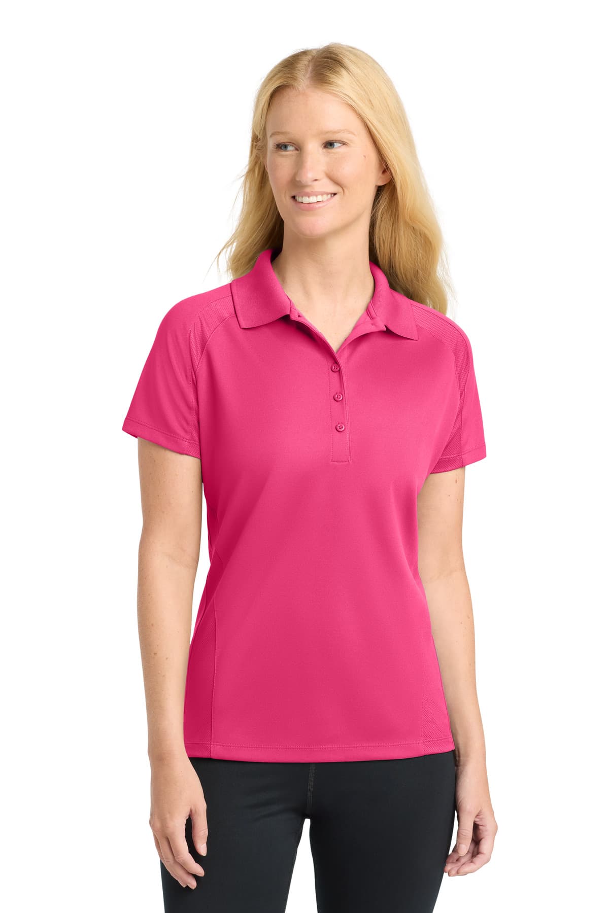 Sport-Tek Sport-Tek Women's Dri-Mesh Pro Polo. L474