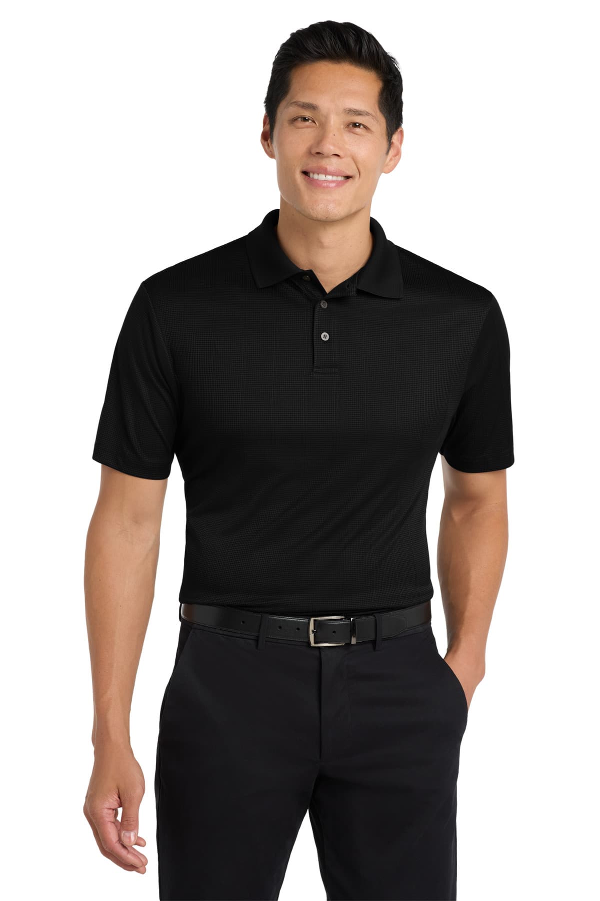 Port Authority Port Authority Performance Fine Jacquard Polo. K528 in Black