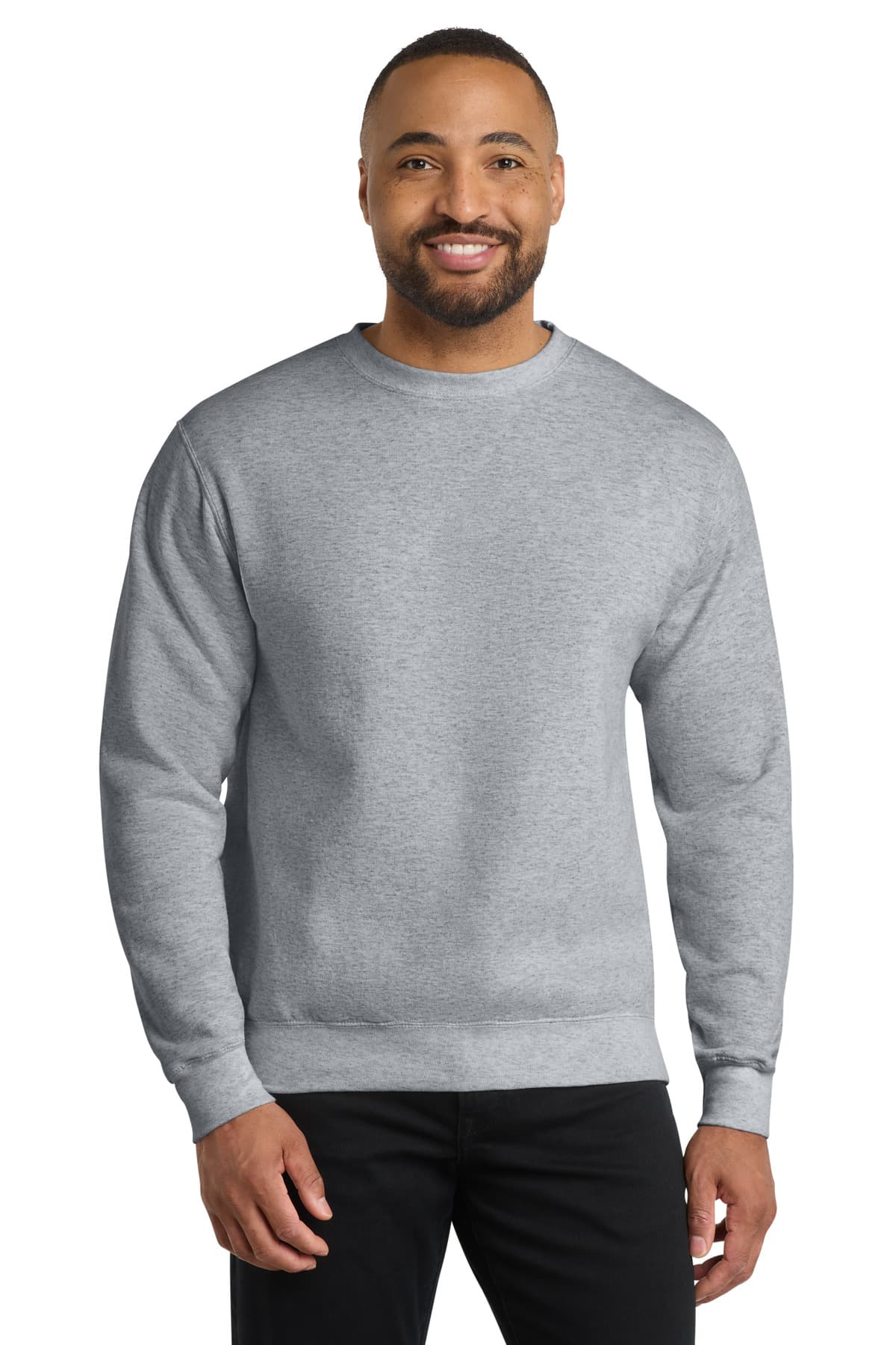 Port & Company Port & Co Core Fleece Crewneck Sweatshirt. PC78 in Athletic Heather