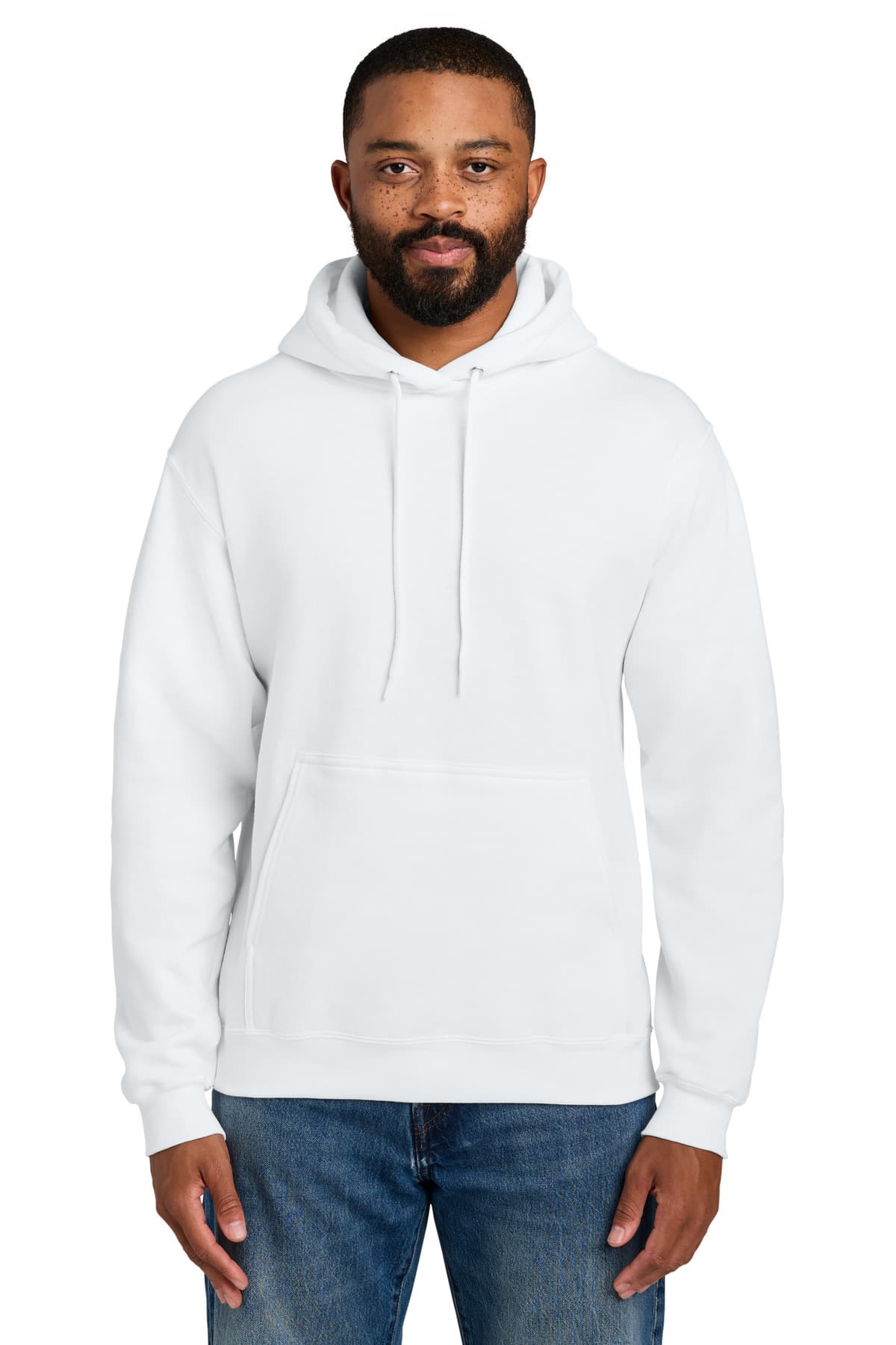 Port & Company Port & Co Essential Fleece Pullover Hooded Sweatshirt. PC90H in White
