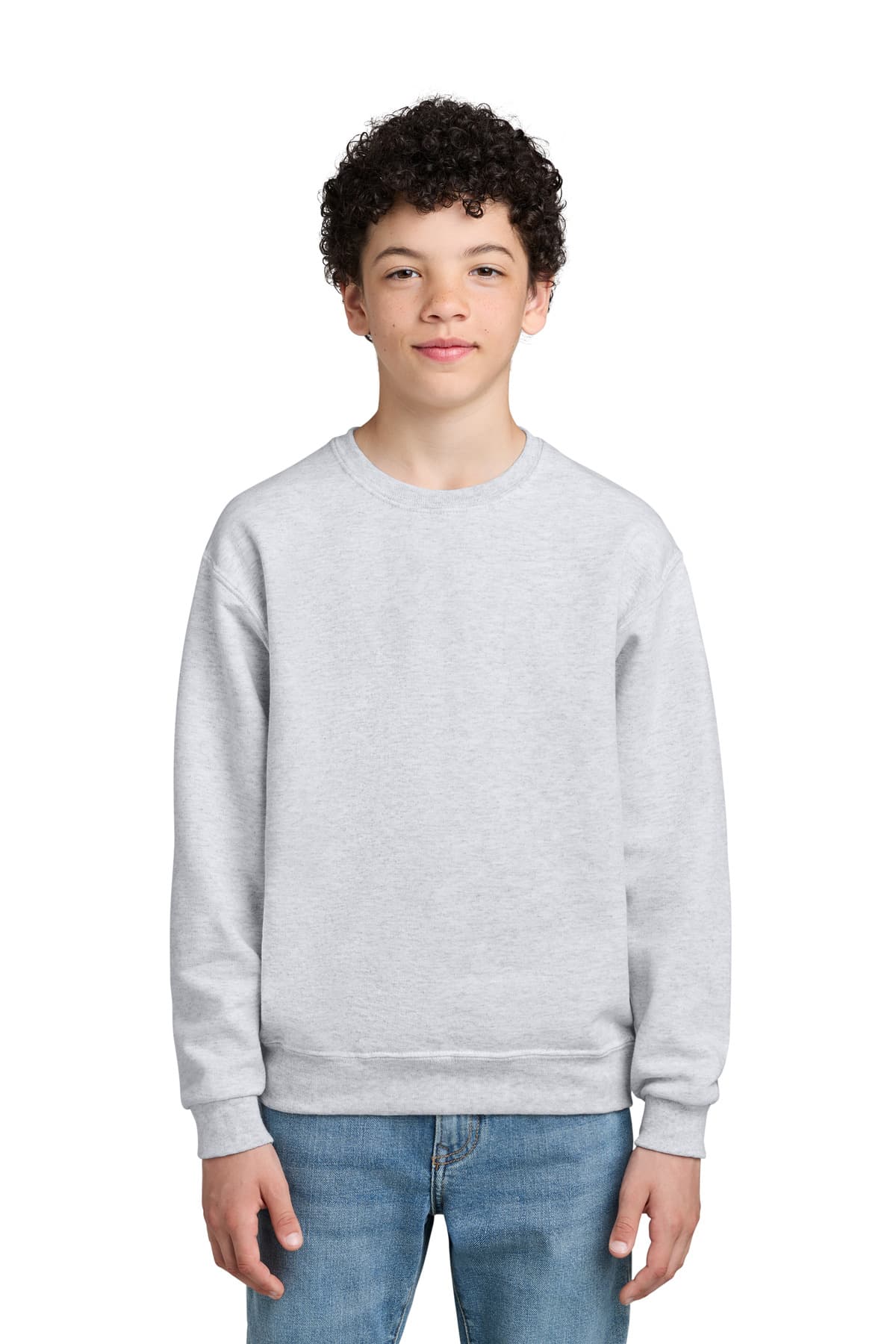 Jerzees Jerzees - Youth NuBlend Crewneck Sweatshirt. 562B in Ash