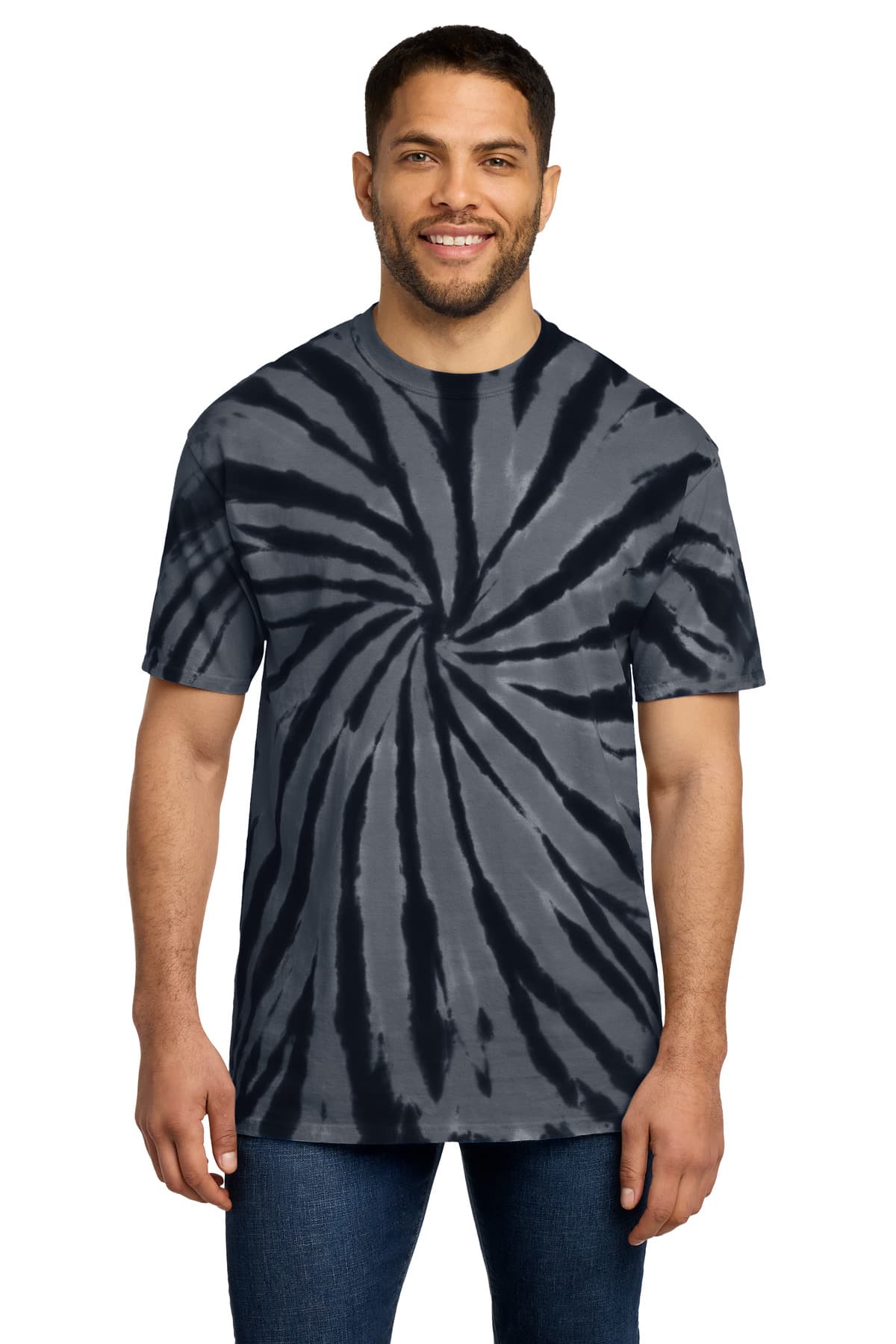 Port & Company Port & Co Tie-Dye Tee. PC147 in Black