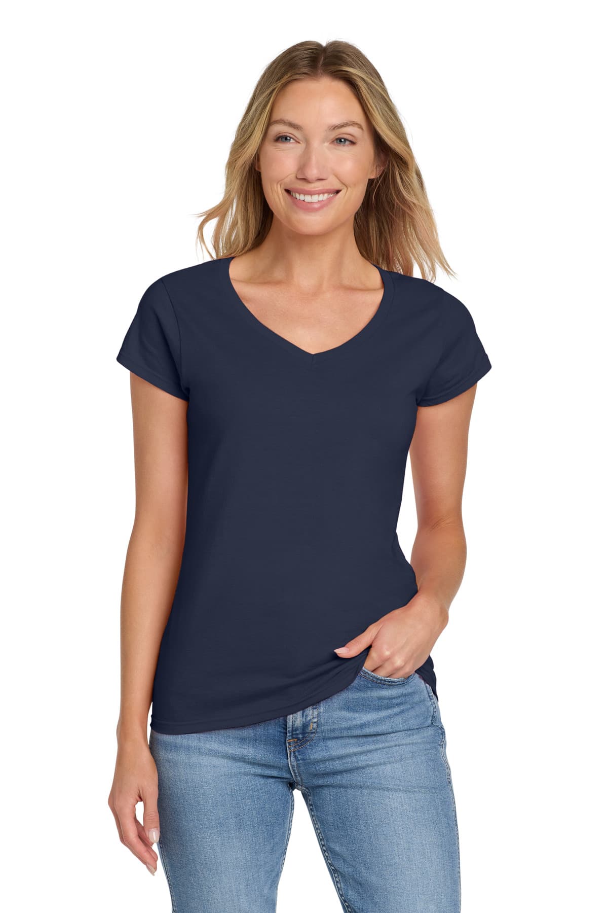 Gildan Gildan Softstyle Women's Fit V-Neck T-Shirt. 64V00L