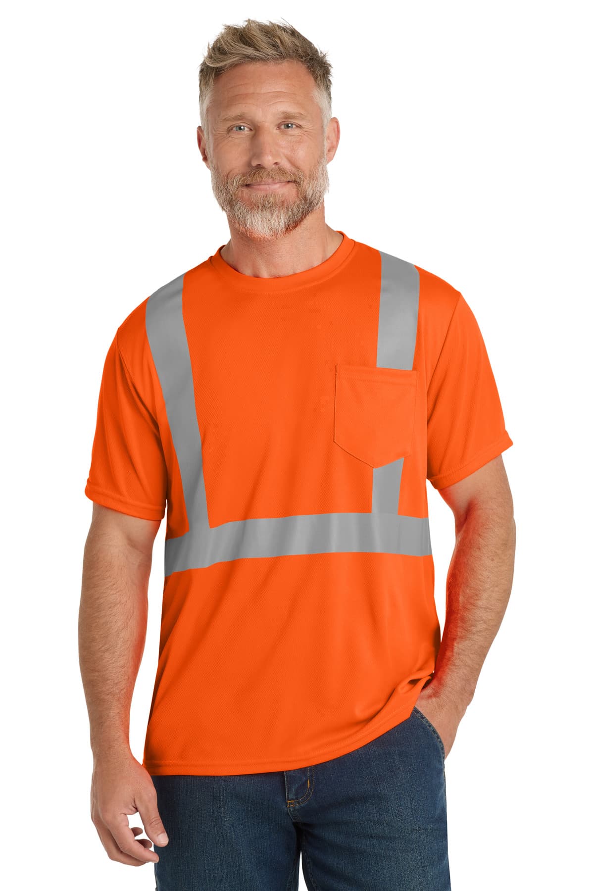 CornerStone CornerStone ANSI 107 Class 2 Mesh Tee. CS200 in Safety Orange