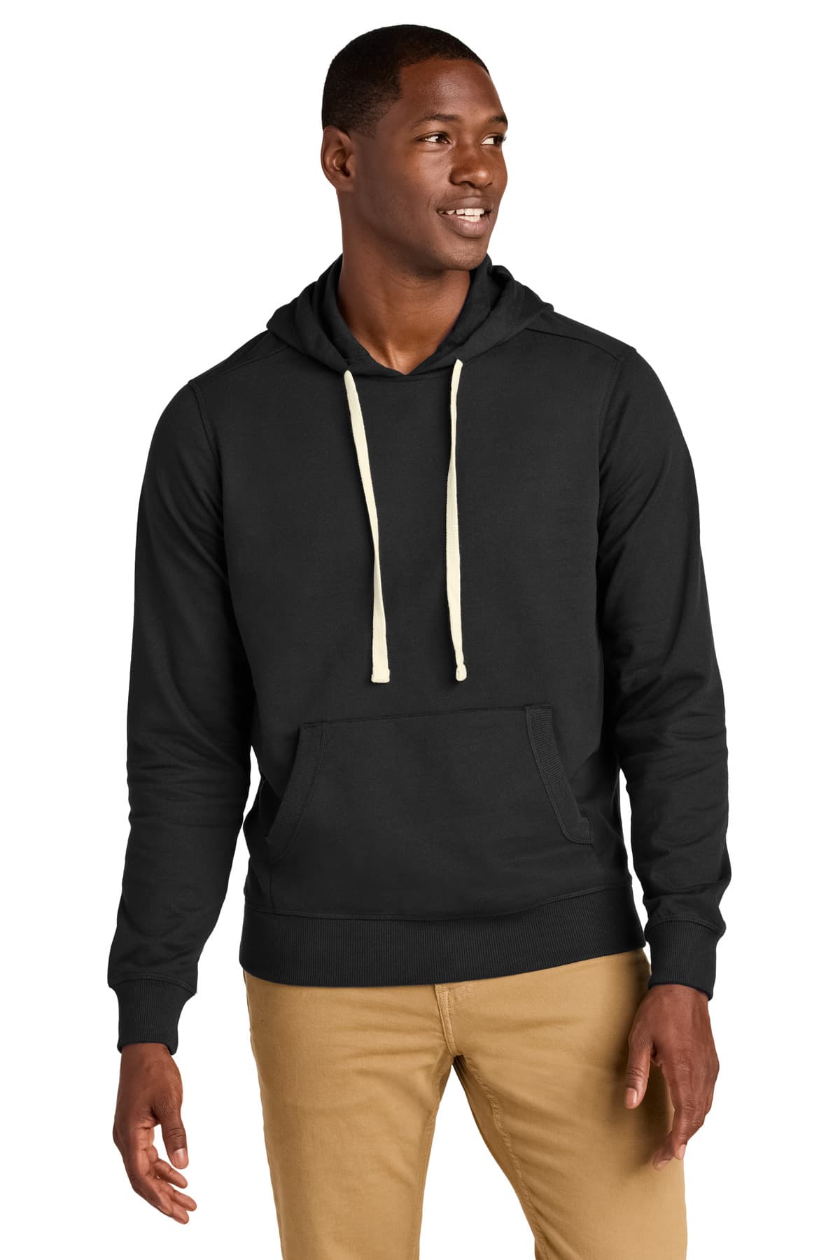 District District Re-FleeceHoodie DT8100 in Black