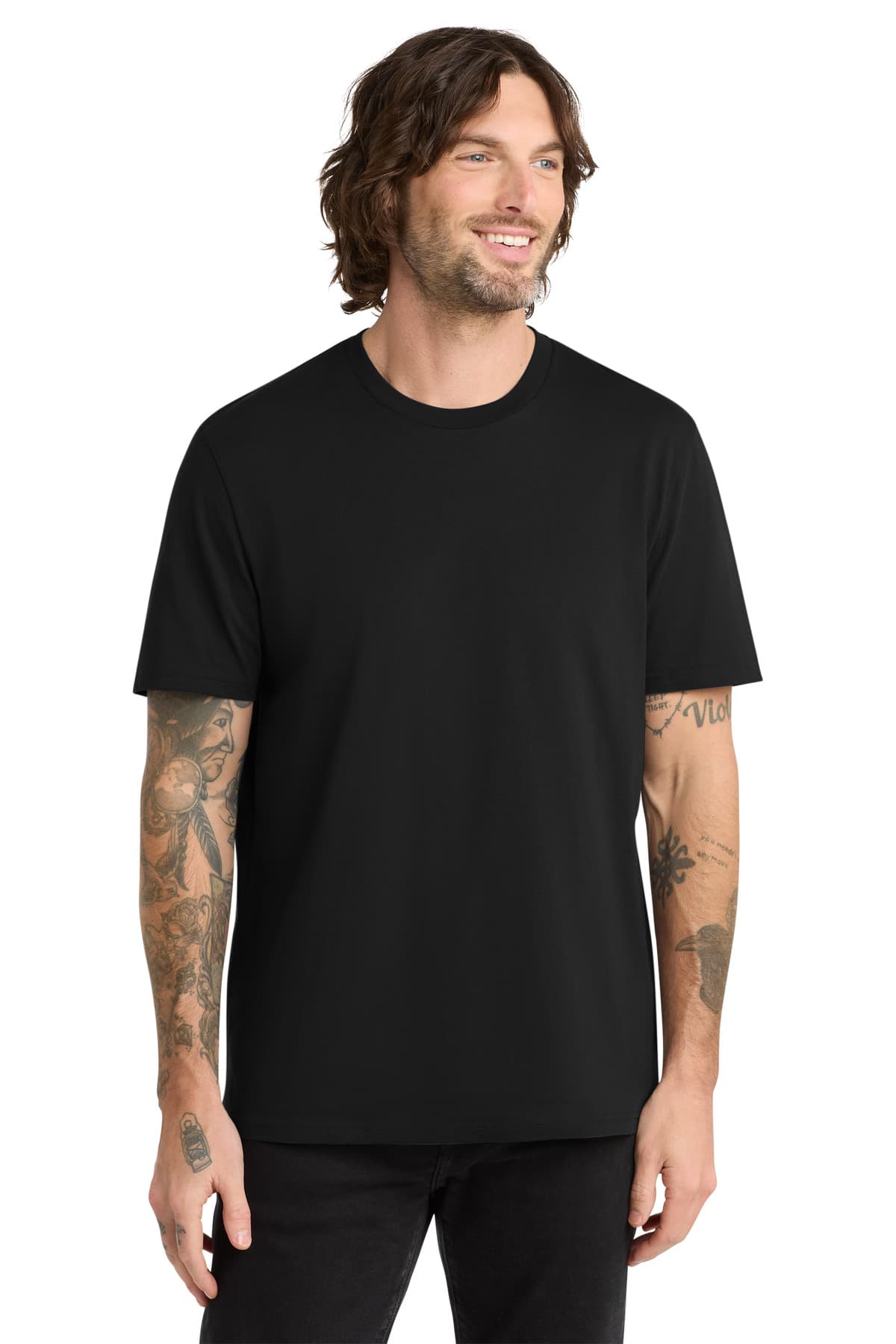 AllMade Allmade Unisex Organic Cotton Tee. AL2100 in Deep Black