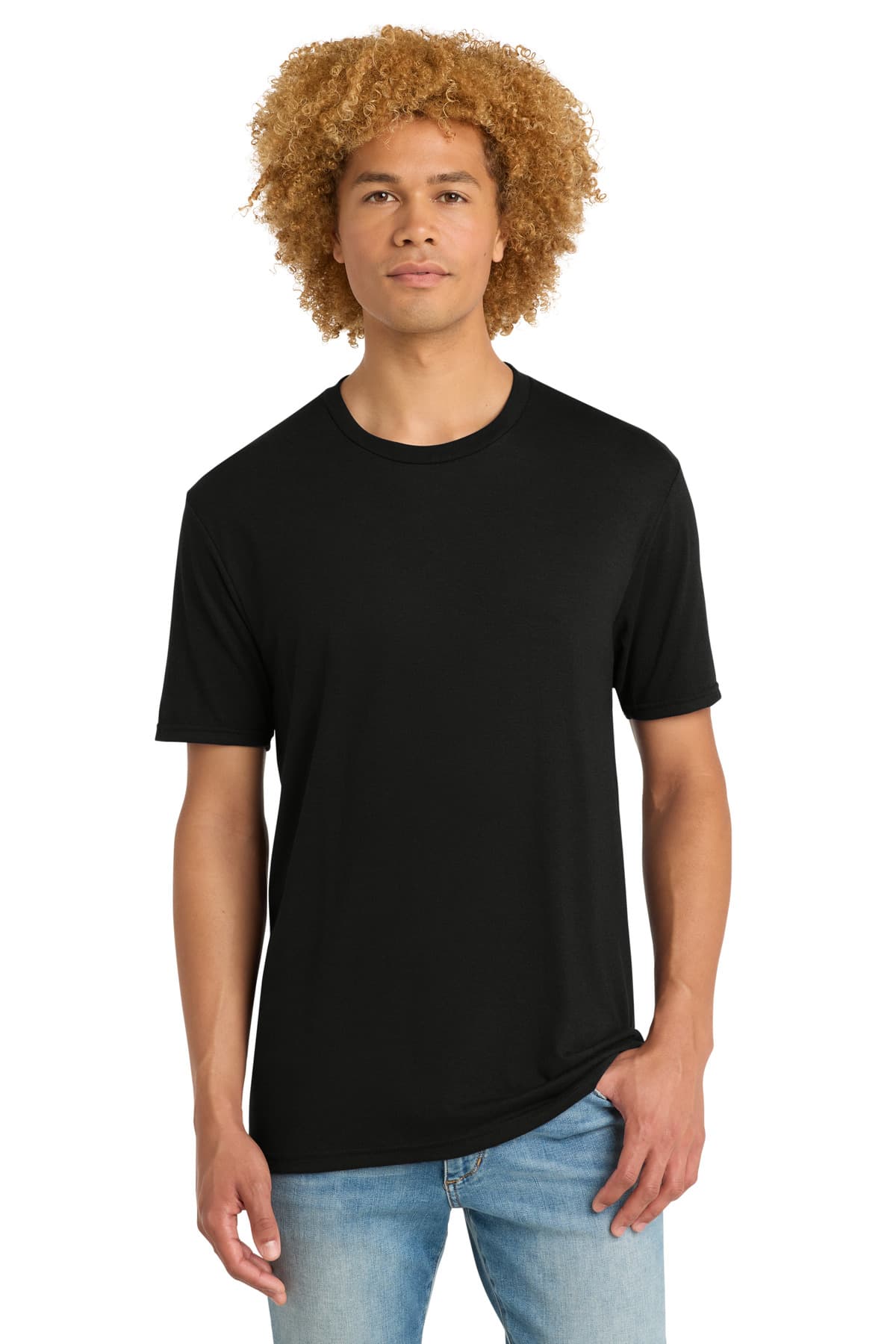 District District Perfect Tri DTG Tee DM130DTG in Black