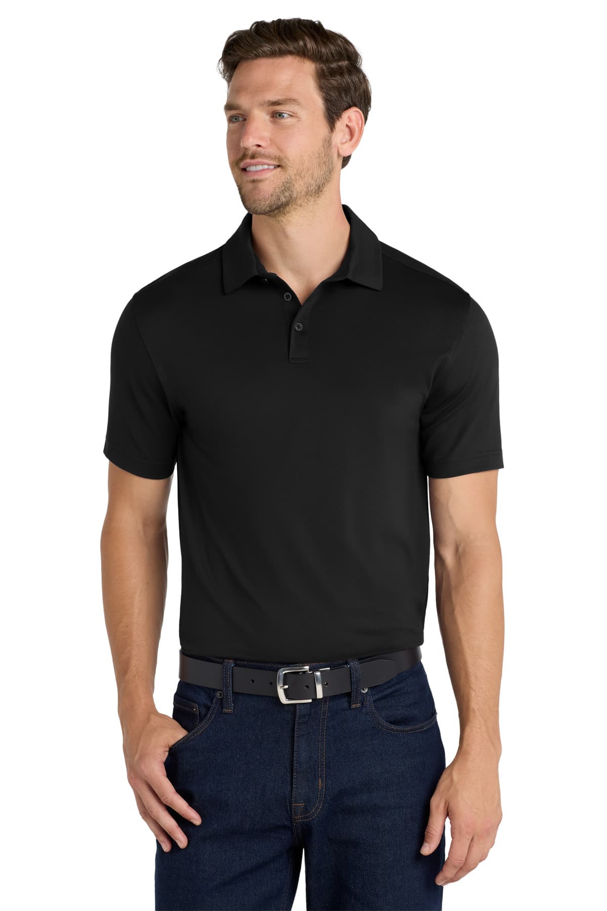 Port Authority Port Authority City Stretch Polo K682 in Black
