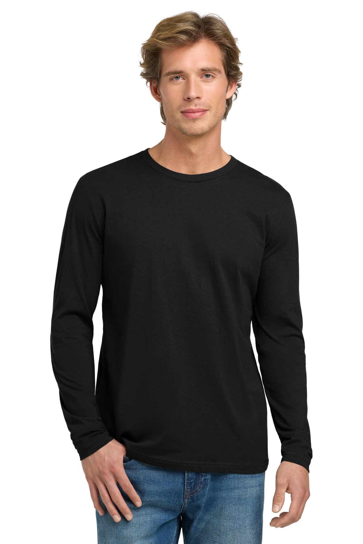 Next Level Next Level Apparel Cotton Long Sleeve Tee. NL3601 in Black