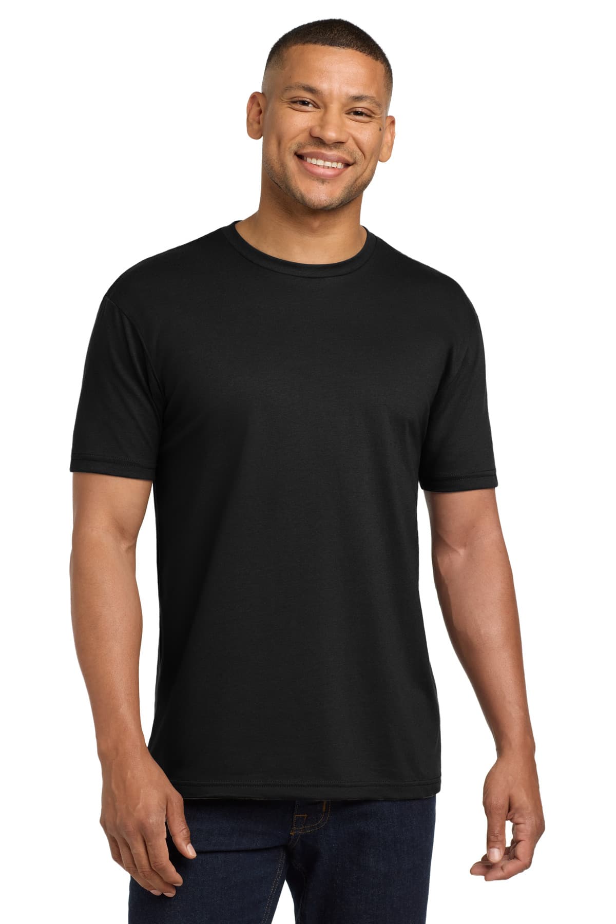 Next Level Next Level Apparel Adult CVC Sueded Tee. NL6410 in Black