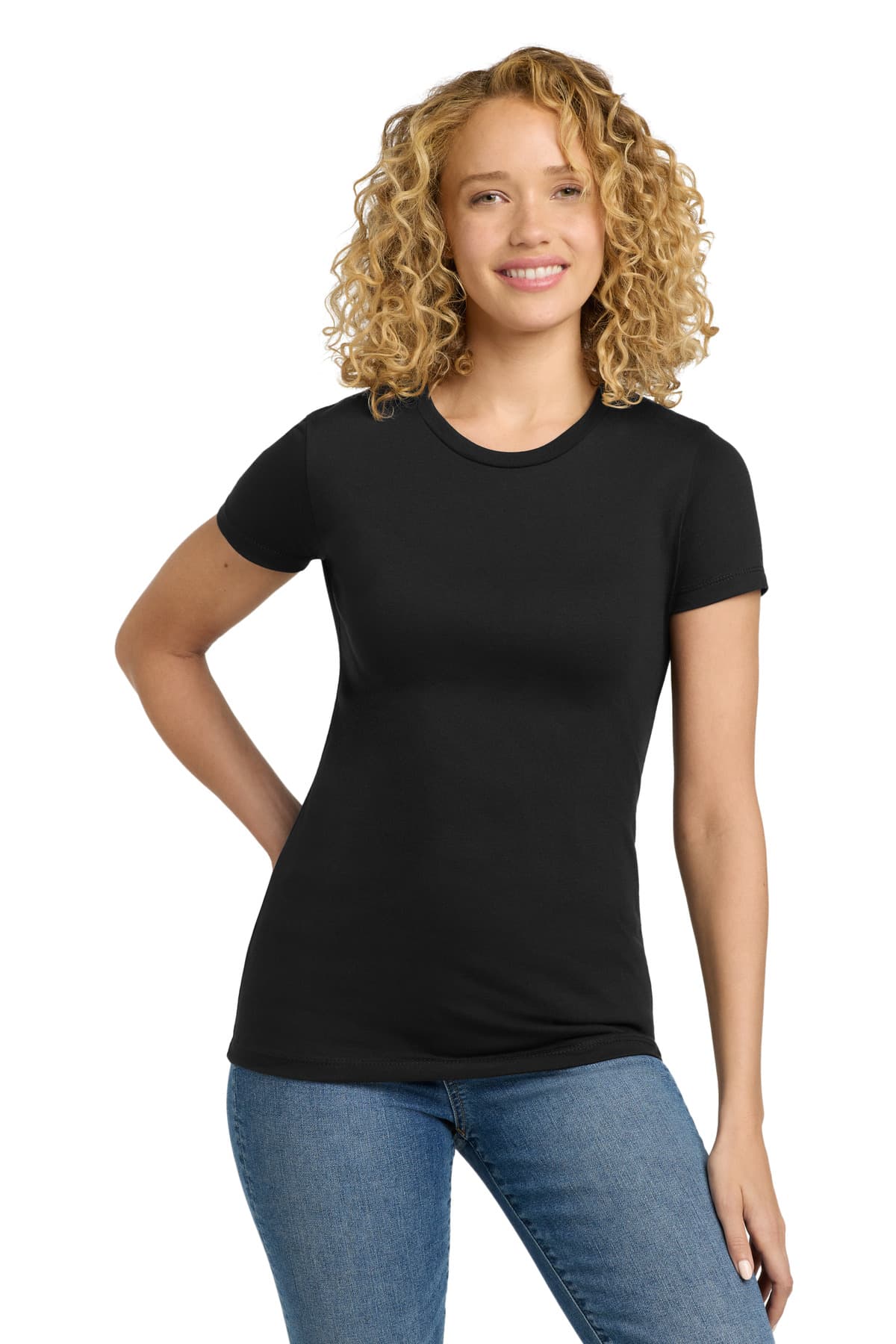Next Level Next Level Apparel Women's CVC Tee. NL6610 in Black