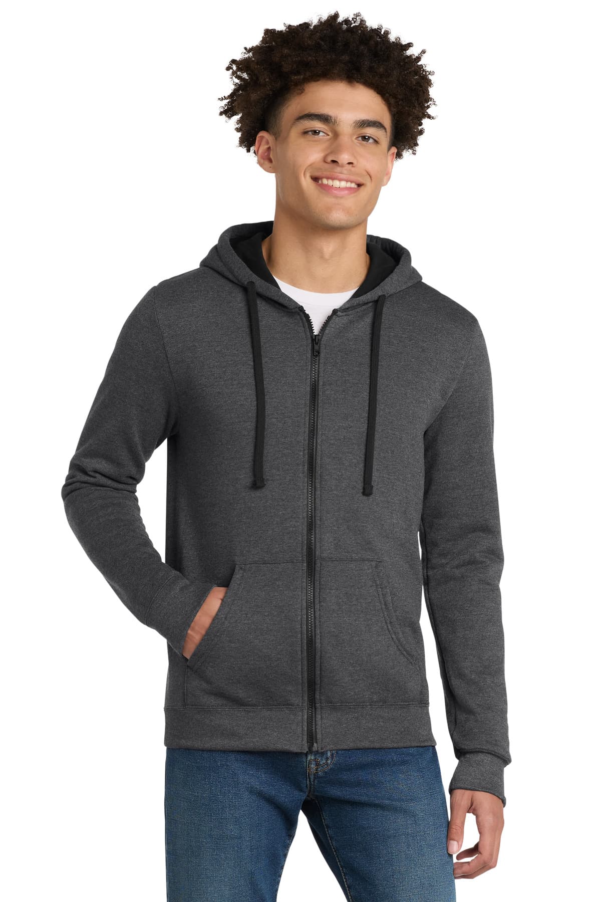 District District The Concert Fleece Full-Zip Hoodie. DT800
